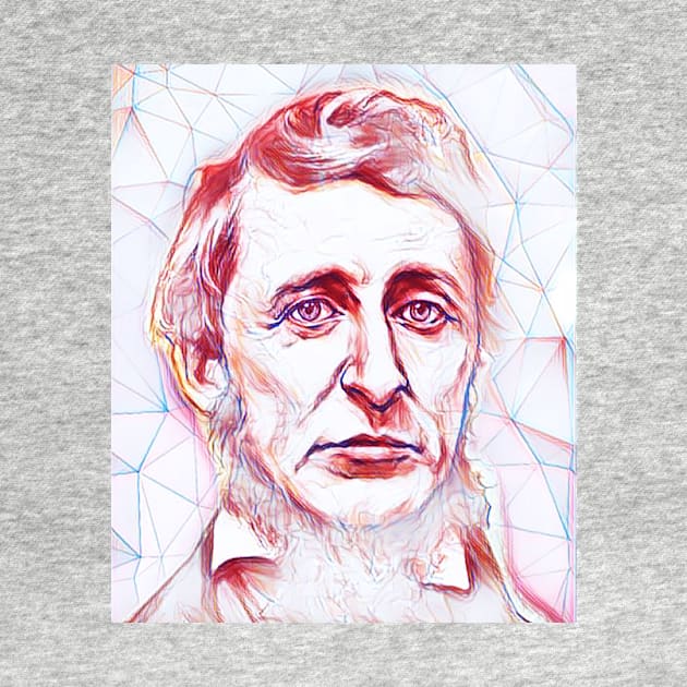 Henry David Thoreau Portrait | Henry David Thoreau Artwork by JustLit